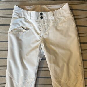 White Obermeyer ski pants